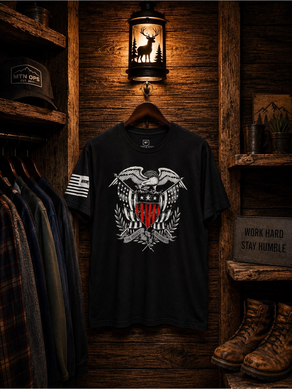 Redcon1 Men’s Large “The Highest State Of Readiness” T-shirt Black NWOT